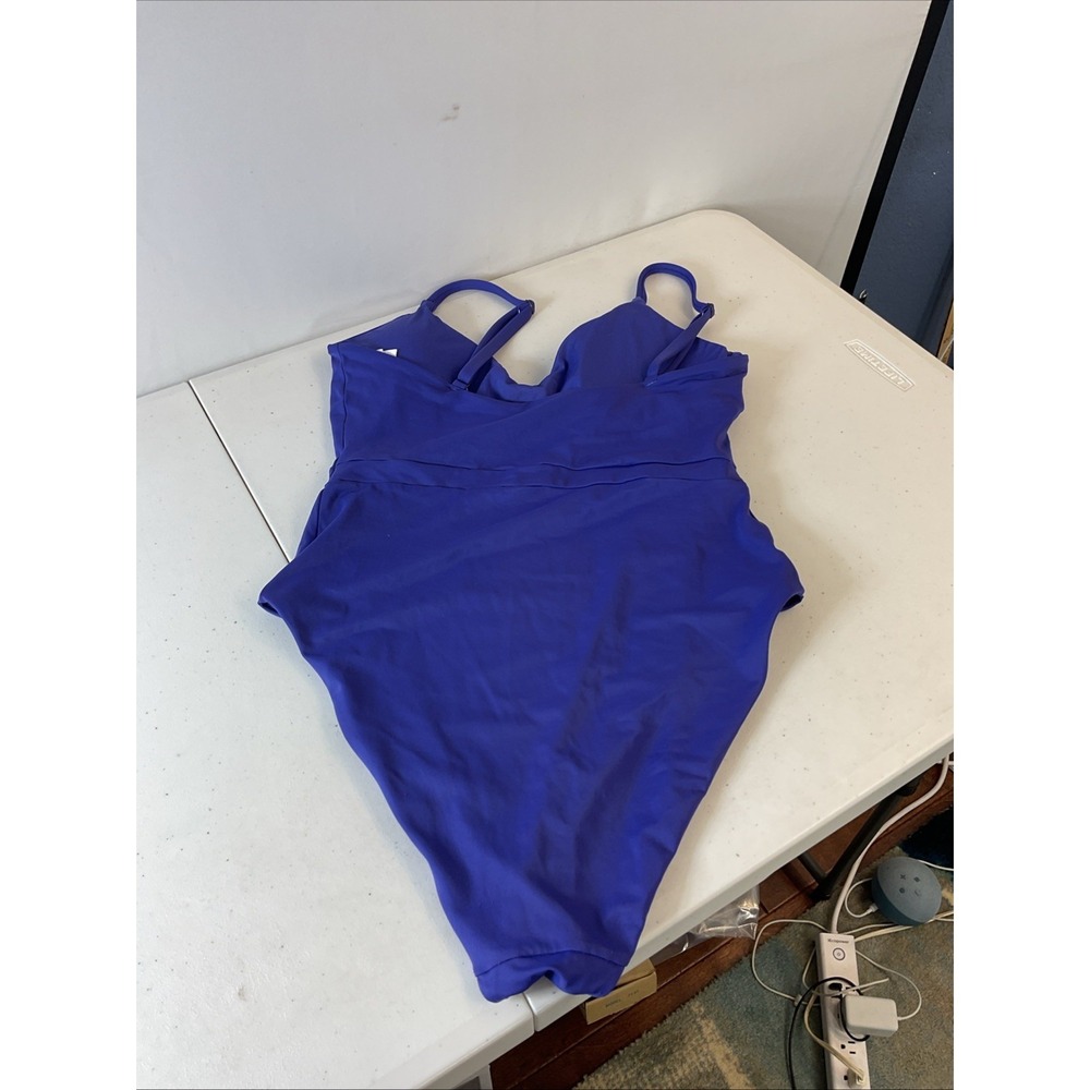 Andie Samoa One Piece Keyhole High Waist Swimsuit Purple Sz L Beach Cruise - Picture 4 of 10